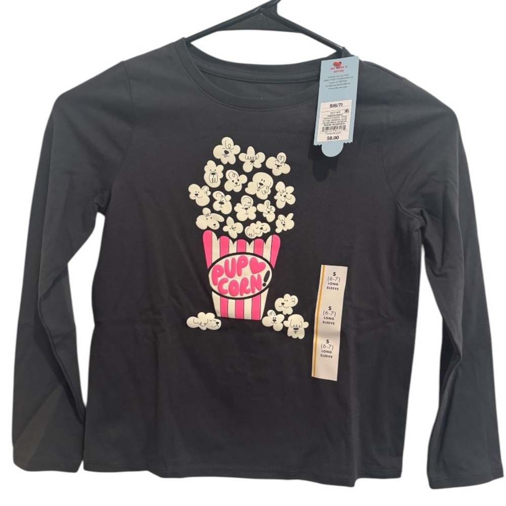 Pupcorn Graphic Kids Shirt